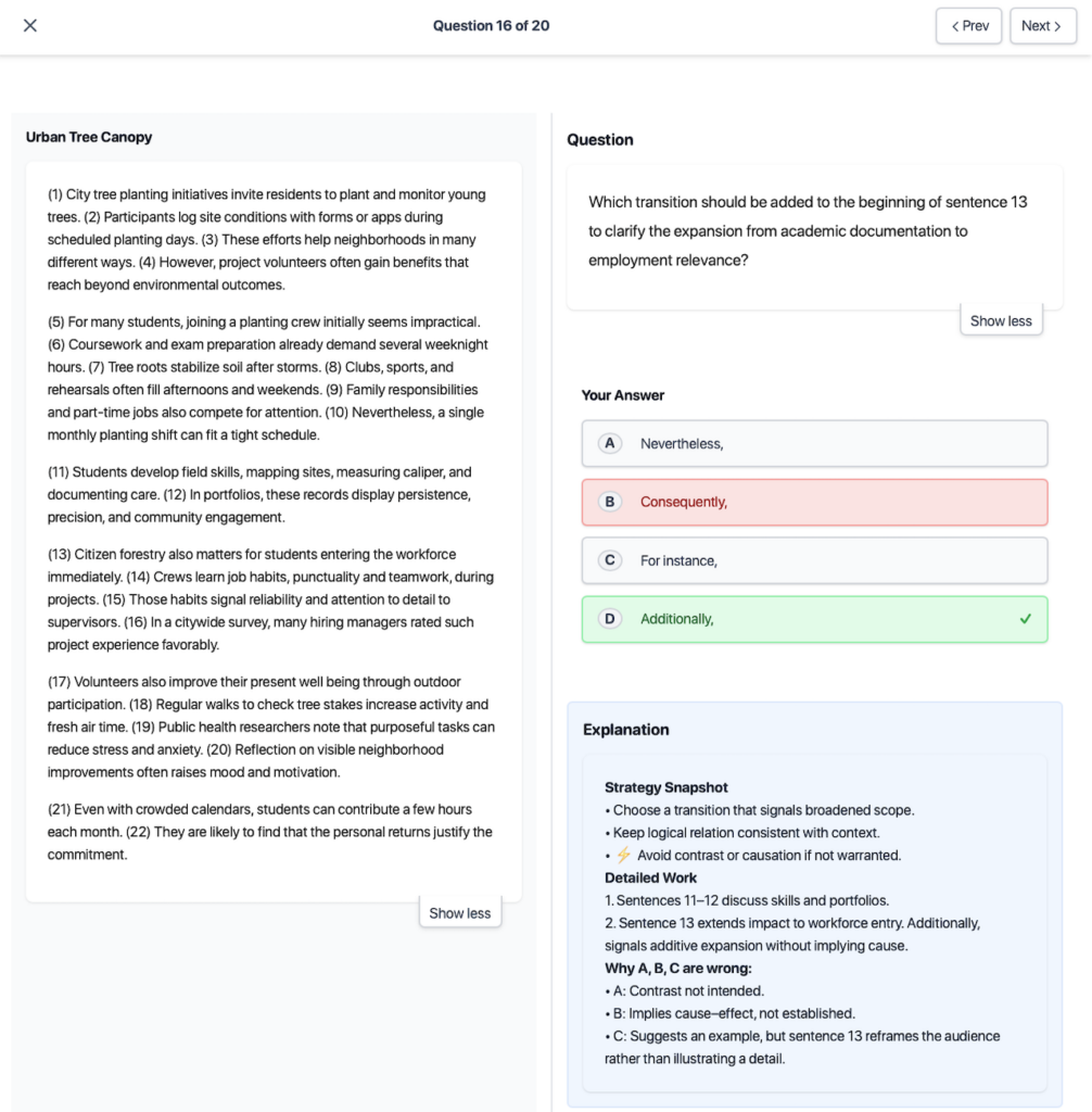 SHSAT Daily Quiz ELA