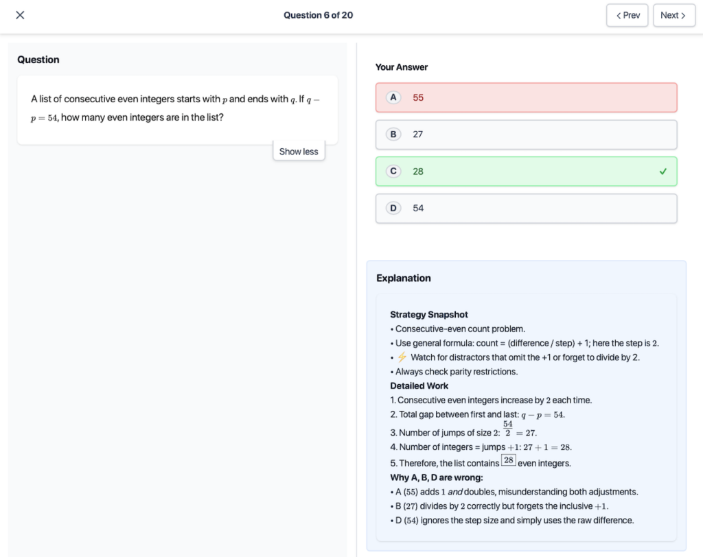 SHSAT Daily Quiz Math
